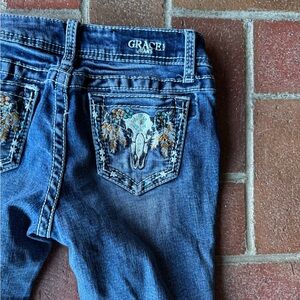 Grace Girls Dark Blue Denim jeans 12